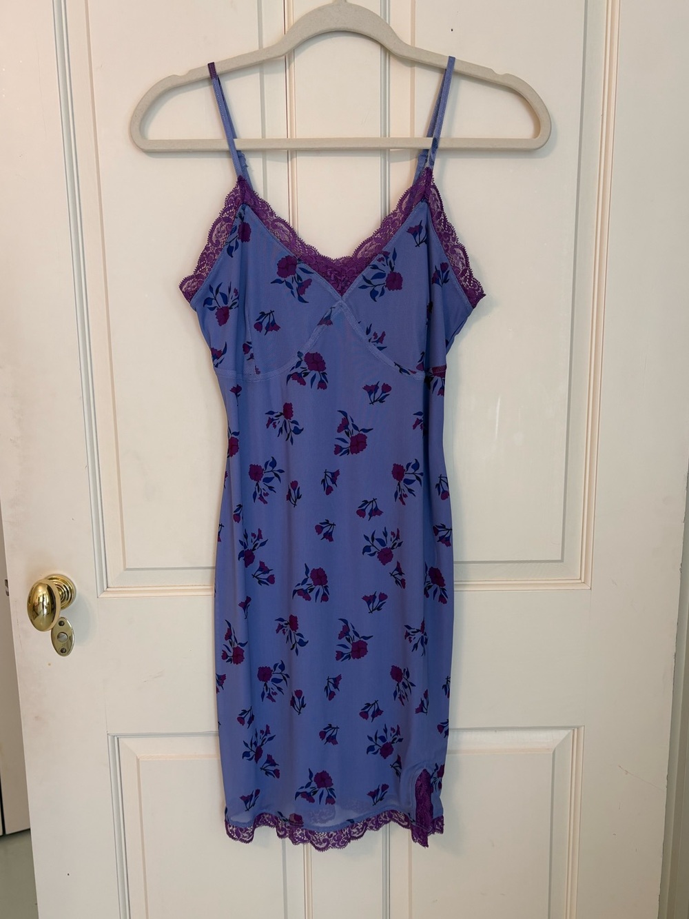 Wild Fable Sleeveless Lace Trim Mesh Mini Dress